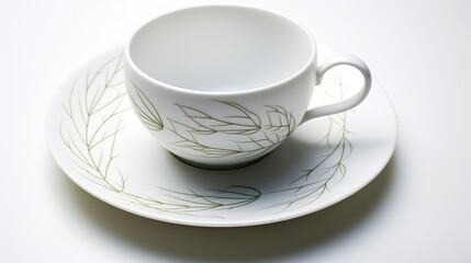 ceramic tea leaf pattern