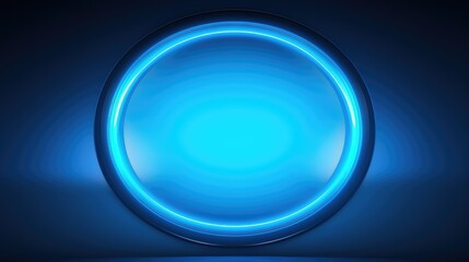 interface blue circle button
