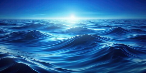 Deep blue oceanic gradient background with swirling waves and ripples, atmosphere, wave patterns,  atmosphere, wave patterns, water