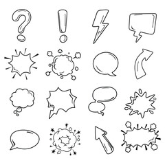 Comic Symbols Line