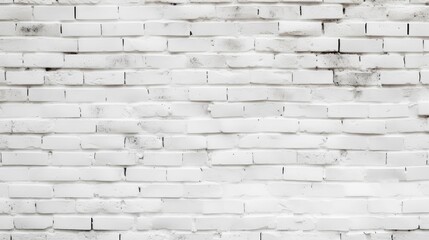 clean brick wall white