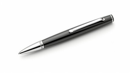 black pen isolated on white