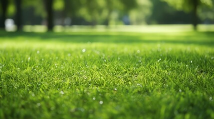Naklejka premium lush green grass background