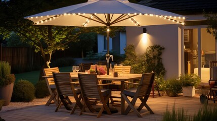 Fototapeta premium festive table umbrella
