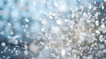 Fototapeta premium joy white confetti