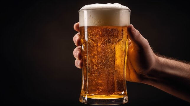 condensation half pint of beer