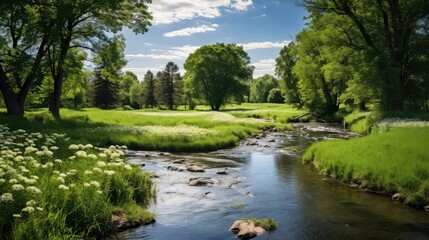 Fototapeta premium forest landscape book cover