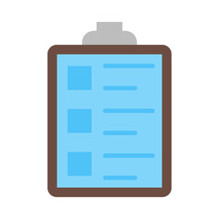 Clipboard flat icon