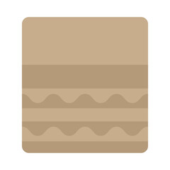 Cardboard flat icon