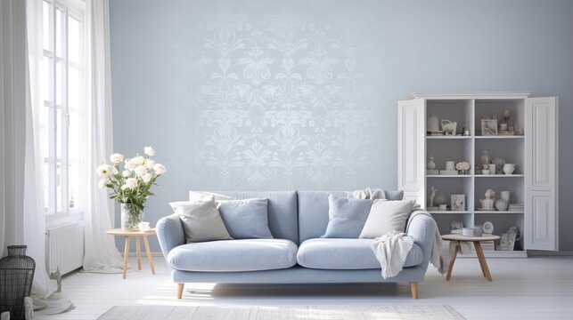 soft wallpaper blue fleur de