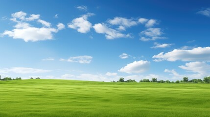 Obraz premium outdoors green grass blue sky