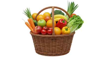 cesto de frutas e verduras