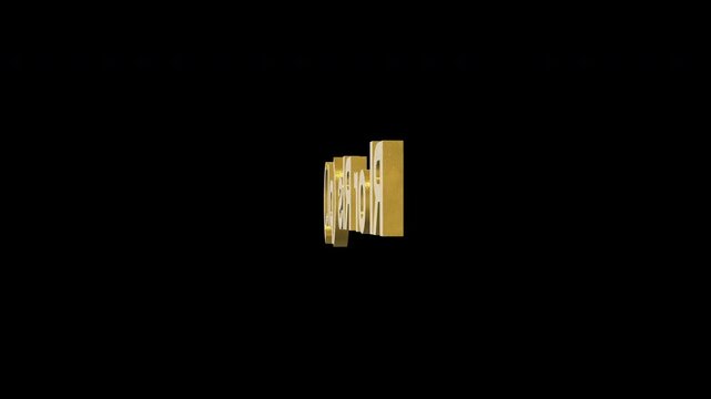Saudi riyal or Yemeni rialcurrency symbol, golden money sign. Presentations on Business, Financial, and Marketing Concepts. 3D rendering.