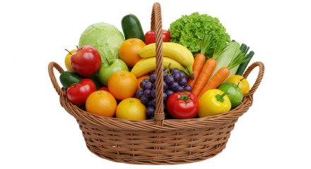 cesto de frutas e verduras
