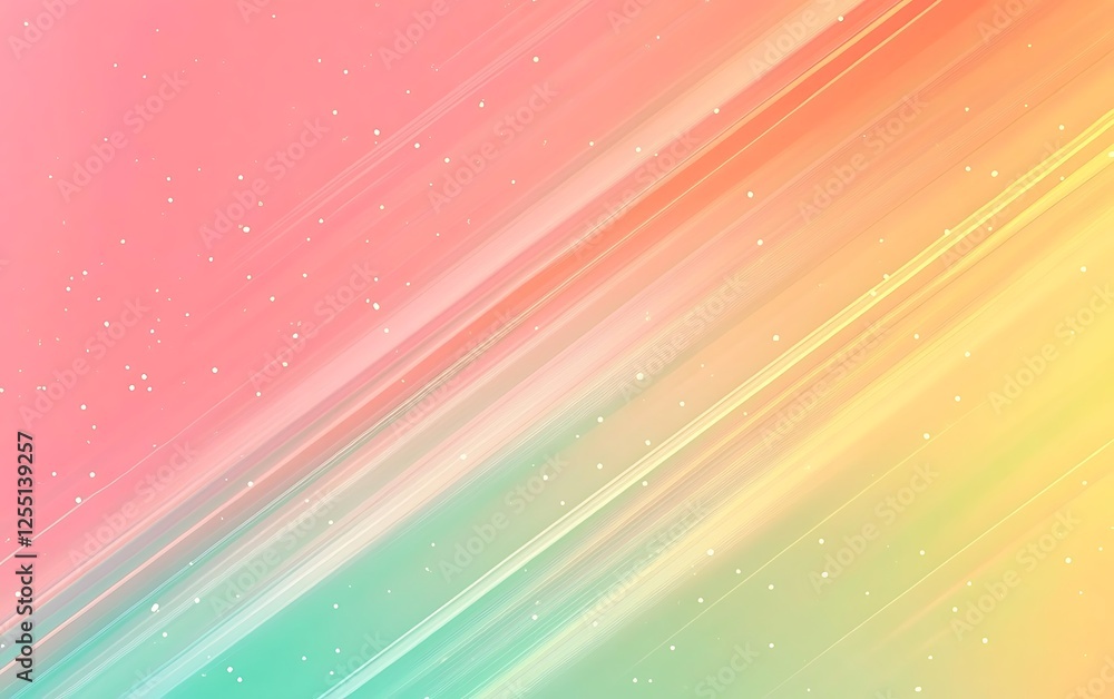 Aufkleber abstract gradient lines background; pastel colors; versatile design element