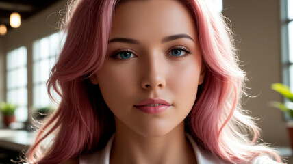 Naklejka premium portrait de femme