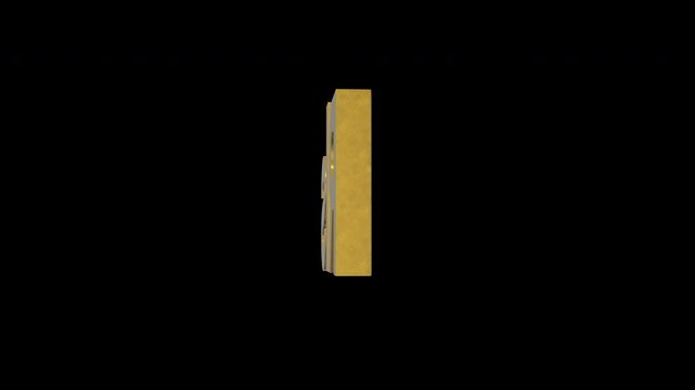 Saudi riyal or Yemeni rialcurrency symbol, golden money sign. Presentations on Business, Financial, and Marketing Concepts. 3D rendering.