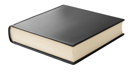 High-Quality Blank Book with Black Cover for Creative Projects