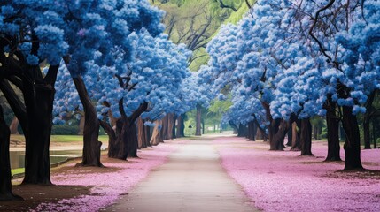 Fototapeta premium inviting blue road