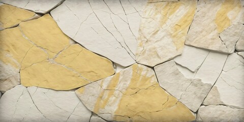 Natural Yellow and White Stone Texture Background. Ideal for nature, geology projects