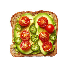 Spicy Avocado Toast with Cherry Tomatoes