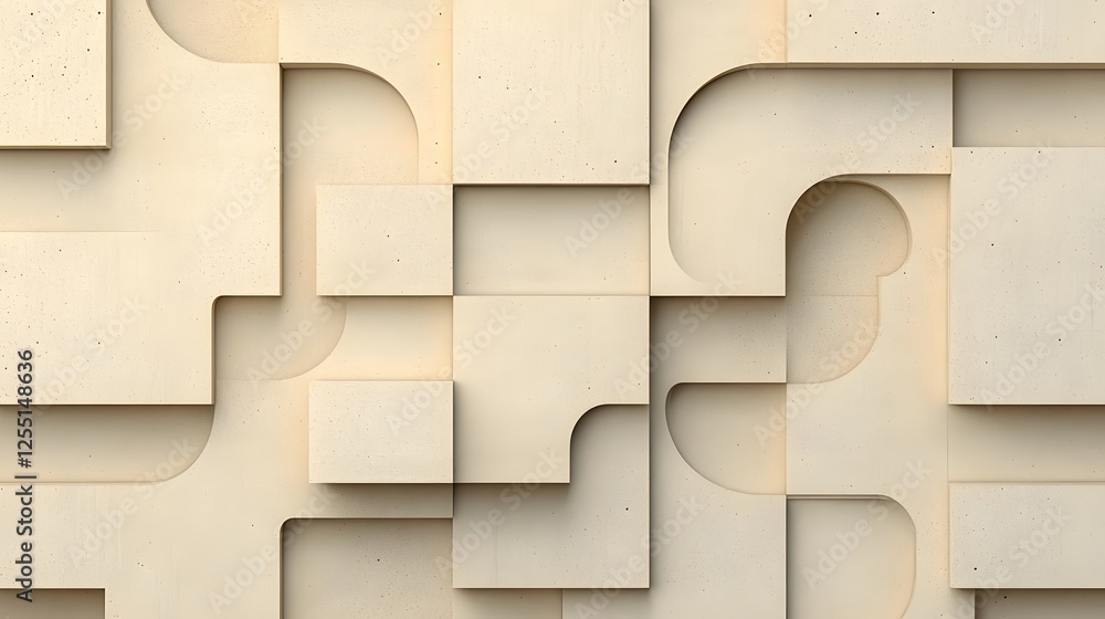 Aufkleber abstract geometric background with layered shapes and textures