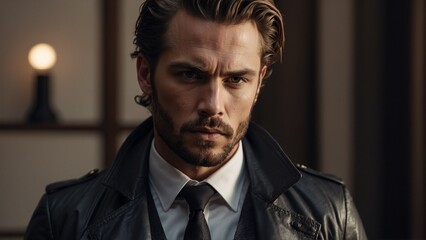 Obraz premium The Essence of Masculine Beauty Captured