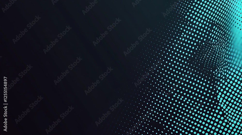 Poster abstract teal dots graphic design background