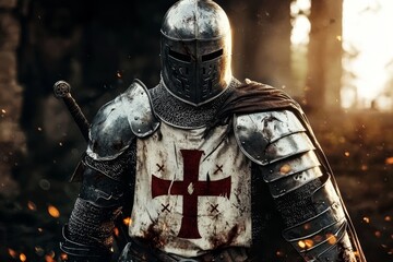 The allure of the Templar knight: a historical figure reimagined in a fantasy setting.