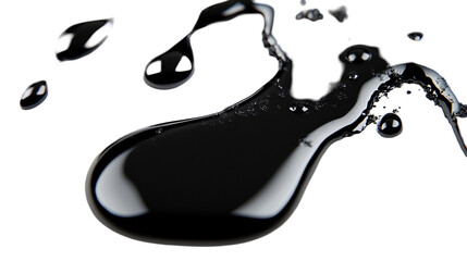 Obraz premium Abstract Black Liquid Droplets