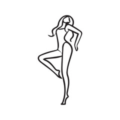 silhouette of a woman 