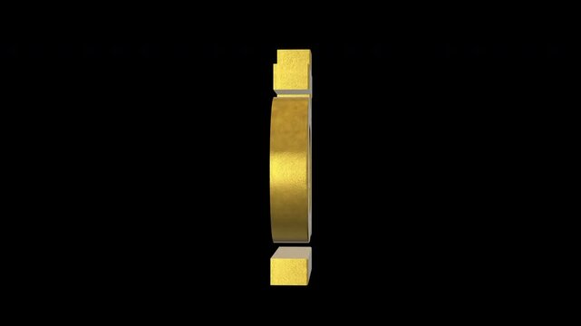 Vietnamese dong currency symbol, golden money sign. Presentations on Business, Financial, and Marketing Concepts. 3D rendering.