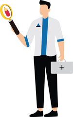 Blood Magnifying Glass man