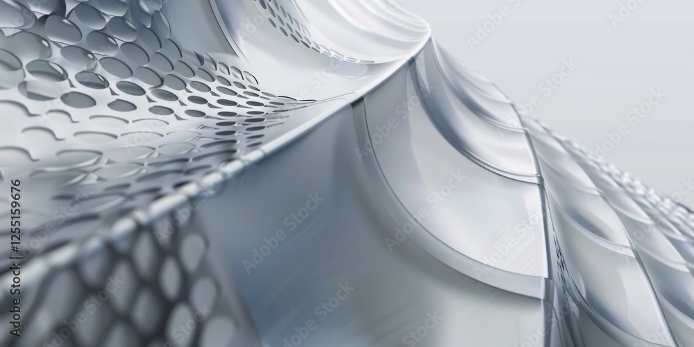 Poster a digital minimalist composition with a futuristic silver backdrop, digital elements and minimalist 