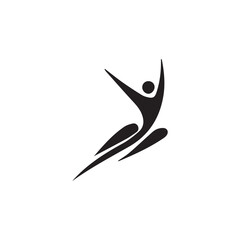 Athletics Icon illustration Vector silhouette
