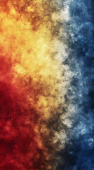Obraz premium Fiery, icy smoke swirls background design