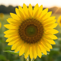 Obraz premium sunflower on a field