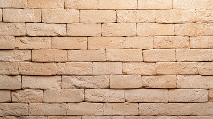 Fototapeta premium Stone wall with textured blocks depicting elements of babylonian historical architecture in realistic photography