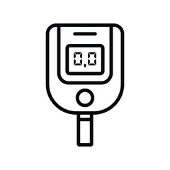 glucometer icon vector design template simple and clean