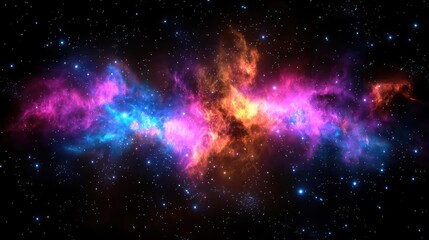 Fototapeta premium Colorful Nebula In Deep Space