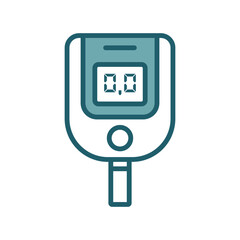 glucometer icon vector design template simple and clean