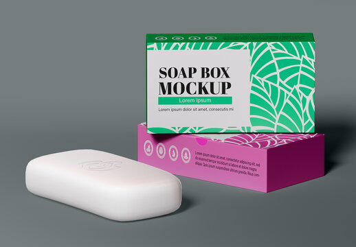 Soap Mockup with Two Boxes