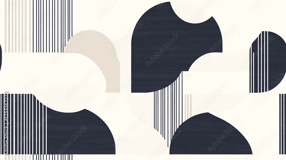 Poster abstract geometric shapes pattern design