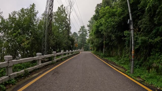 Walking Alone on the Empty Roads of Pindi Point, Murree