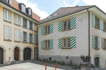 The old town of city of  Lausanne, Switzerland