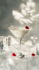 Obraz premium Refreshing cocktail with berries goji
