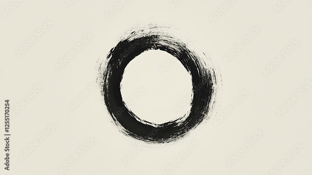 Leinwandbilder abstract ink circle on light background. possible use graphic design element