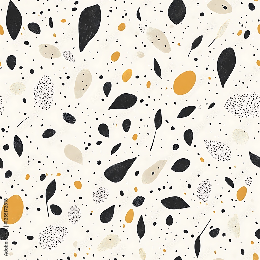 Poster Abstract leaf pattern design background