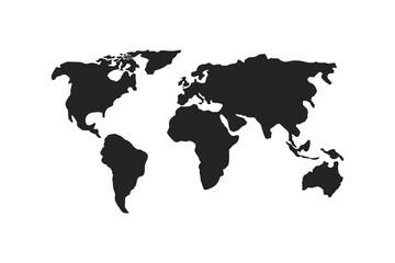 Globe earth vector icon, on a white background