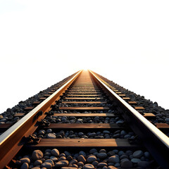Naklejka premium railroad tracks in a row